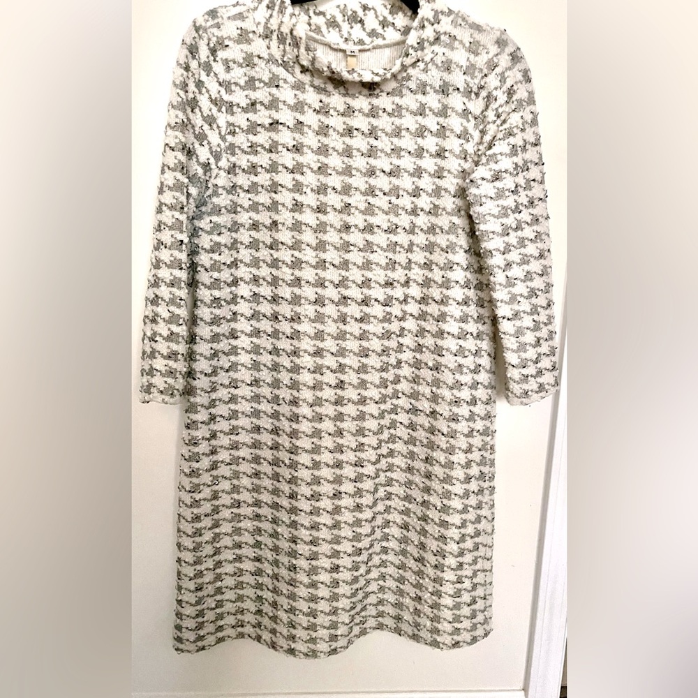 Uncle Frank Angel Houndstooth Pattern Dress
